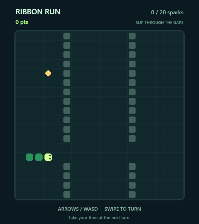 Ribbon Run game board